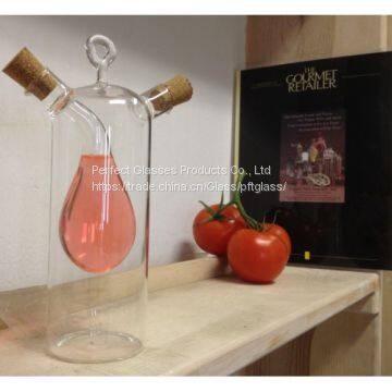 High capacity glass oil bottle kitchen oil jar wholesale oil storage bottle Eco-friendly oil bottle fashion shape bottle