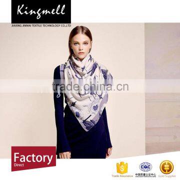 Make to Order Digital Printed Stole Shawl Scarf With Cashmere Fabric photo-2