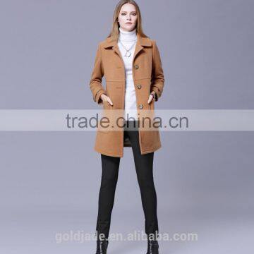 2016 Fashion Design Elegant Long Sleeve Outwear Winter Coats For Women