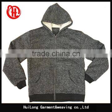 2017 New Design Fashion Polyester Men Grey Hoodie Jacket photo-3