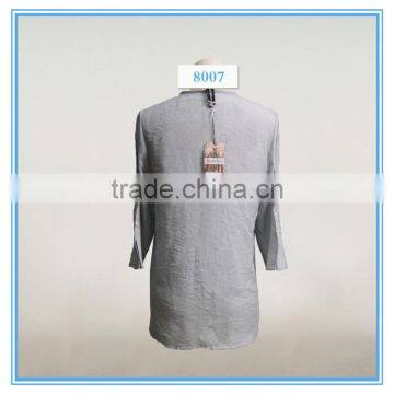 New Design Lady Latest Long Kurti Embroidered V-neck Designs Yada Clothing photo-2