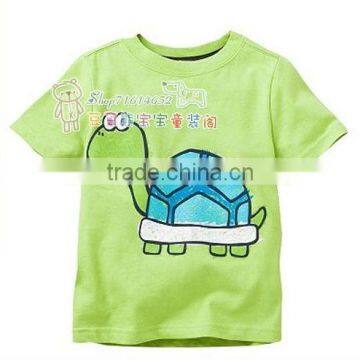 fashion children's summer short sleeve tortoise pattern t-shirts kids tops