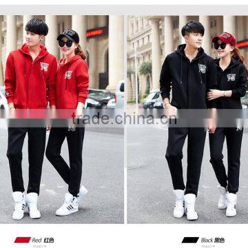 Customized Spring Autumn Casual Fleece Tracksuit Wholesale Tracksuits for Couple Cheap Custom Tracksuit photo-3