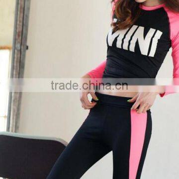 high quality fashion women tight fitting yoga running gym sports suits