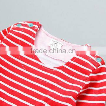 High Quality Casual Children Wear Fall/spring Girl One Piece Cotton Embroidered Dresses photo-3