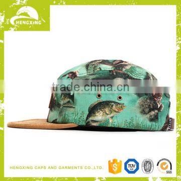 Plain Design Your Own 5 Panel Hat Cap Leather Patch 5 Panel Hat Wholesale photo-3