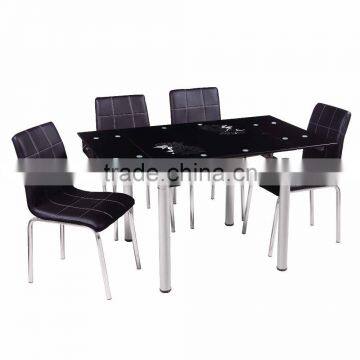 Modern Design Glass Extendable Dining Table photo-5