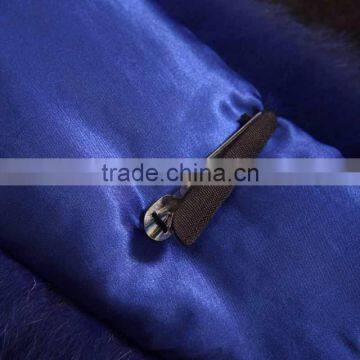 Myfur Customized Size Black Color Dyed Fox Body Fur Soft Fur Collar For Trim photo-5