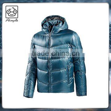 New design lightweight down quilted jacket with hood