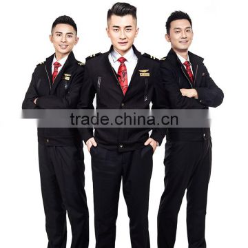 China manufacturer aviation uniform male flight attendant attire uniforms