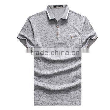 2016 New Mens Short Sleeve 100% Cotton Collar Polo Shirt/T-Shirt Wholesale photo-4