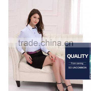 Latest Design For Women With Long Sleeved Business Shirt,ladies Blouse (DSHL018) photo-5