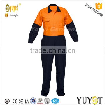 100% pre shrunk solid color cotton mechanic coveralls