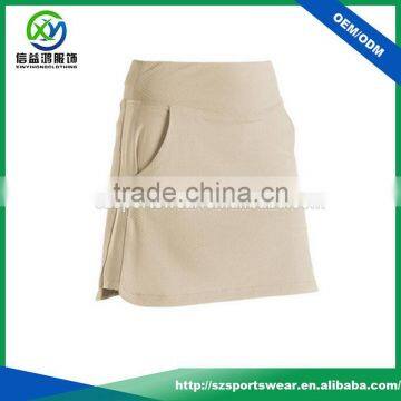 2017 New design breathable mesh fabric dry fit performance ladies skirt, sport skirts