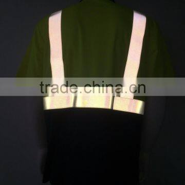 Hi Vis 100% Polyester Reflective Birdeye Safety Flame Retardant Polo Shirt photo-4