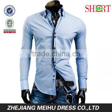 Latest Style Men's Dress Shirt Fashion Gay Men Shirts photo-4