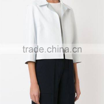 Shandao OEM Custom Winter Soft 3/4 Sleeve Winter Fashional Butcher Coat photo-2