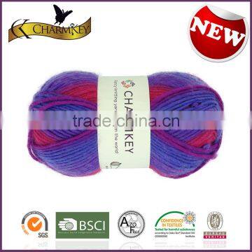 Charmkey Long Distance Dyed 100 Superwash Merino Wool Yarn Melange Roving Yarn for Women Sweater photo-3
