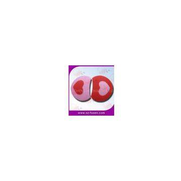 Custom Pink Heart Nylon Decorative Velcro Patches