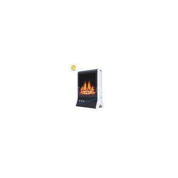 Log Flame Effect Black And White Electric Fireplace Stove Heater CE / GS / ROHS