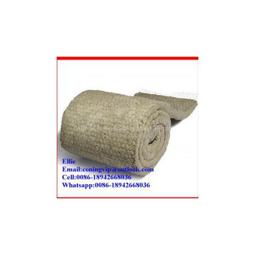 Rock wool blanket with wire mesh 80kg/m3X75mm