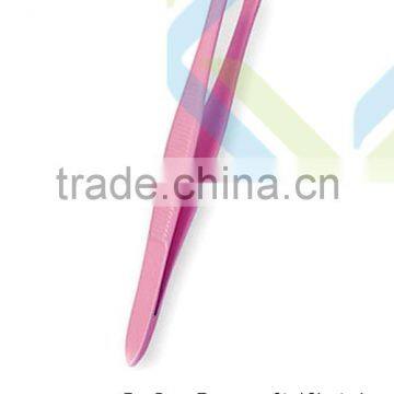 Special Pick Color designed Color stainless steel tweezer/promotion gift eyebrow tweezer