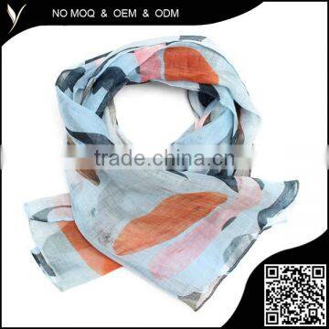 100% Cotton Voile Screen Printing Scarves