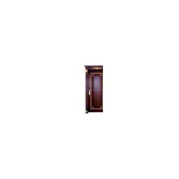 Entry door of solid wood