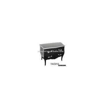 Antique Black Chest of Drawers