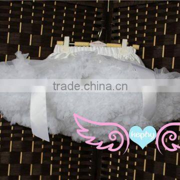 Teen Girl Fluffy Tulle Pettiskirt Dance Party Skirt Baby Tutu Skirt New Baby Kids Girls Dancewear Cute White Tutu photo-2