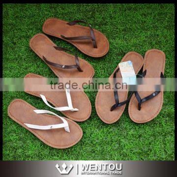 New Comfortable Leather Flip Flops