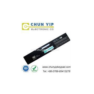 OEM keypad membrane switch with buttons