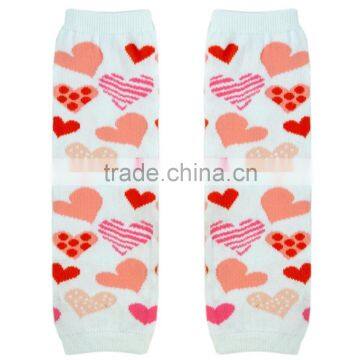 Wholesale Saint Valentine's Day baby girls red heart boot socks with lace ruffles M5051712