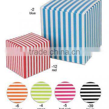 Color Striped 1 Piece Paper Boxes