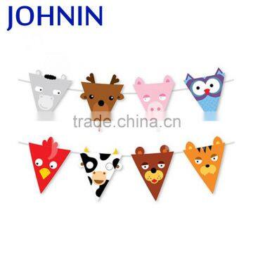 Good sale unique custom size polyester decorative party string flag bunting