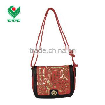 11235-10 fashion leather ladies shoulder bag