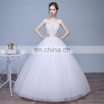 HS1604 Vintage Lace Applique Sheer Wedding Dresses 2017 Elegant Court Train Ruched Tulle Plus Size Bridal Gowns Custom Made photo-3