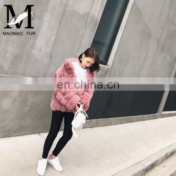 New Design Ladies Winter Fox Fur Coat Fashion Beautiful Wholesale Custom Fox Fur Transformer Coat photo-4