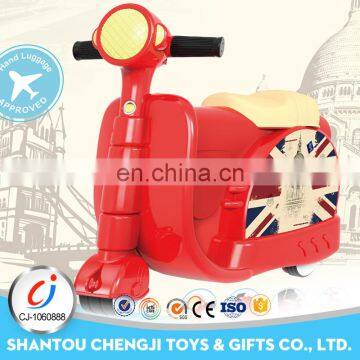 New products cute cartoon plastic drive baby motorcycle as gift