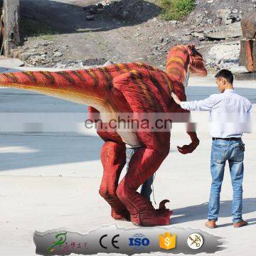 Lifelike Adult Jurassic Velociraptor Costume for Entertaining photo-6