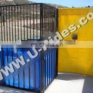 Children game inflat dunk tank for Carnival on best sale