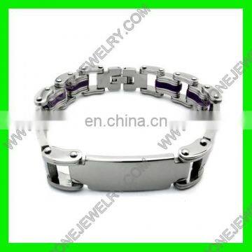 wholesale latest unique design bracelet stainless steel jewelry engravable bracelet