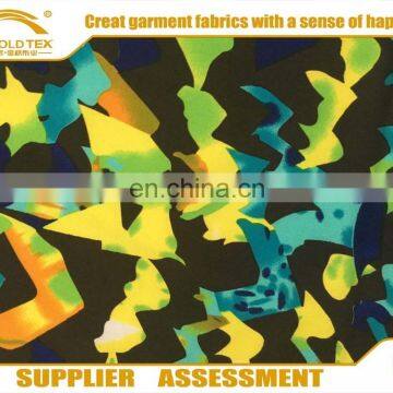 Twill FDY Printting Wholesale Polyester Spandex Composite Fabric