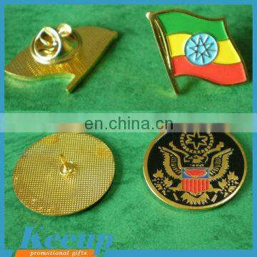 Customized cheap High quality Brass Stamping Metal Badges with logo