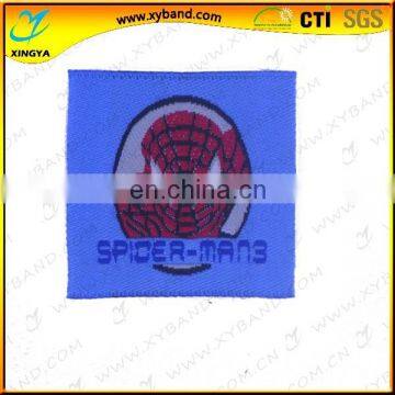 spider woven custom cheap badges