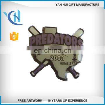 OEM customized special embossed engraved 3d epoxy metal butterfly pin badge