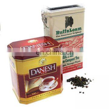 High quality Airtight coffee tin with degassing valve and transparent plastic lid