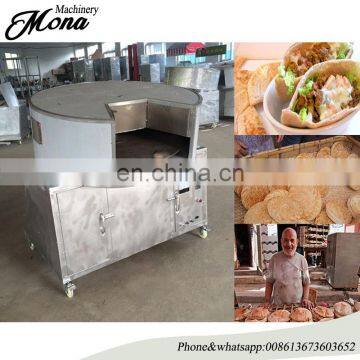 Full automatic baking croissant bread machine/ arabic pita bread oven machine with wheel