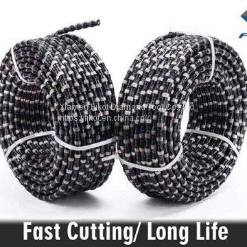 High Quality Fast Cutting Underwater Cutting Reinforced Concrete Diamond Wire Saw Cutter 11.5mm with Rubber Spring