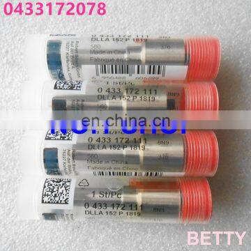 100% Original injector nozzle DLLA152P1768 0433172078 for 0445120149 0445120169 0445120213